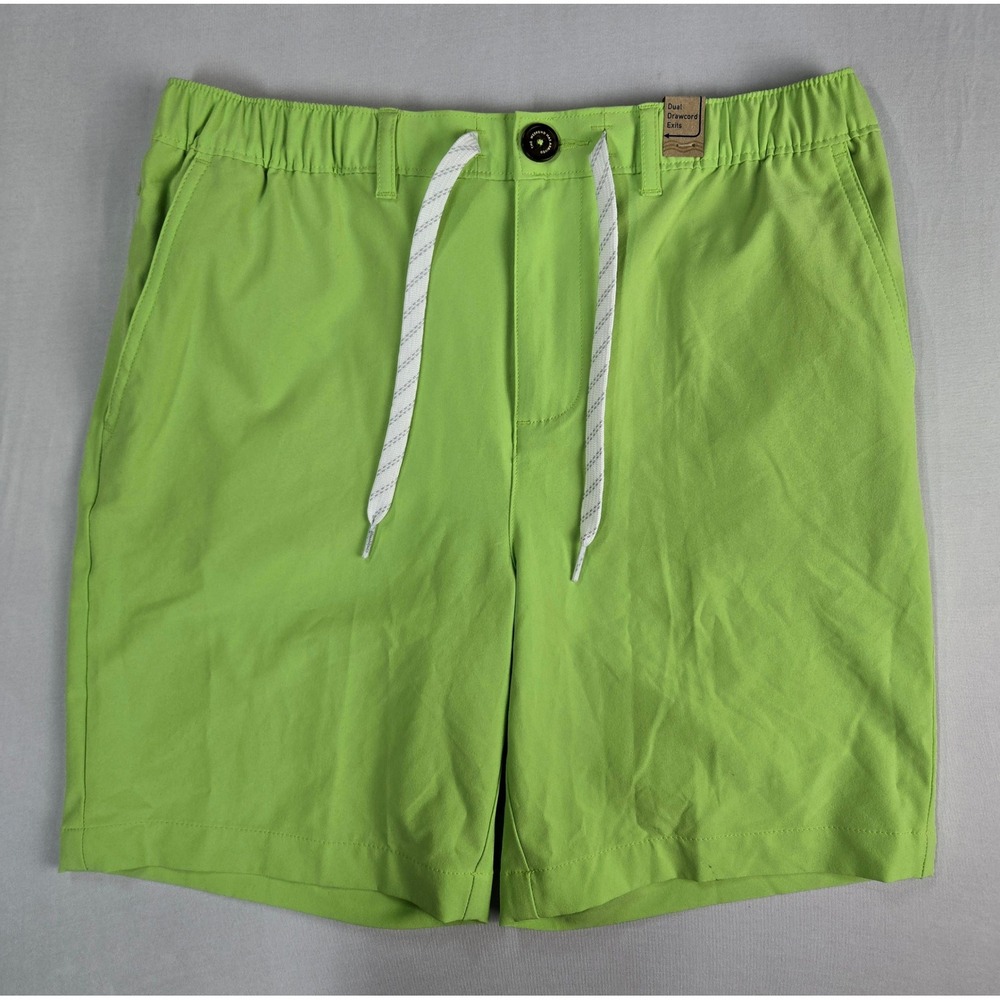 Chubbies Kids Everyday Shorts Lime Green Performance Drawstring Size L 14/16 NWT